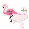 Big Dot of Happiness Pink Flamingo - Party Like a Pineapple -Tropical Baby Shower or Bachelorette Activities - Shaped Advice Cards Game - Set of 20